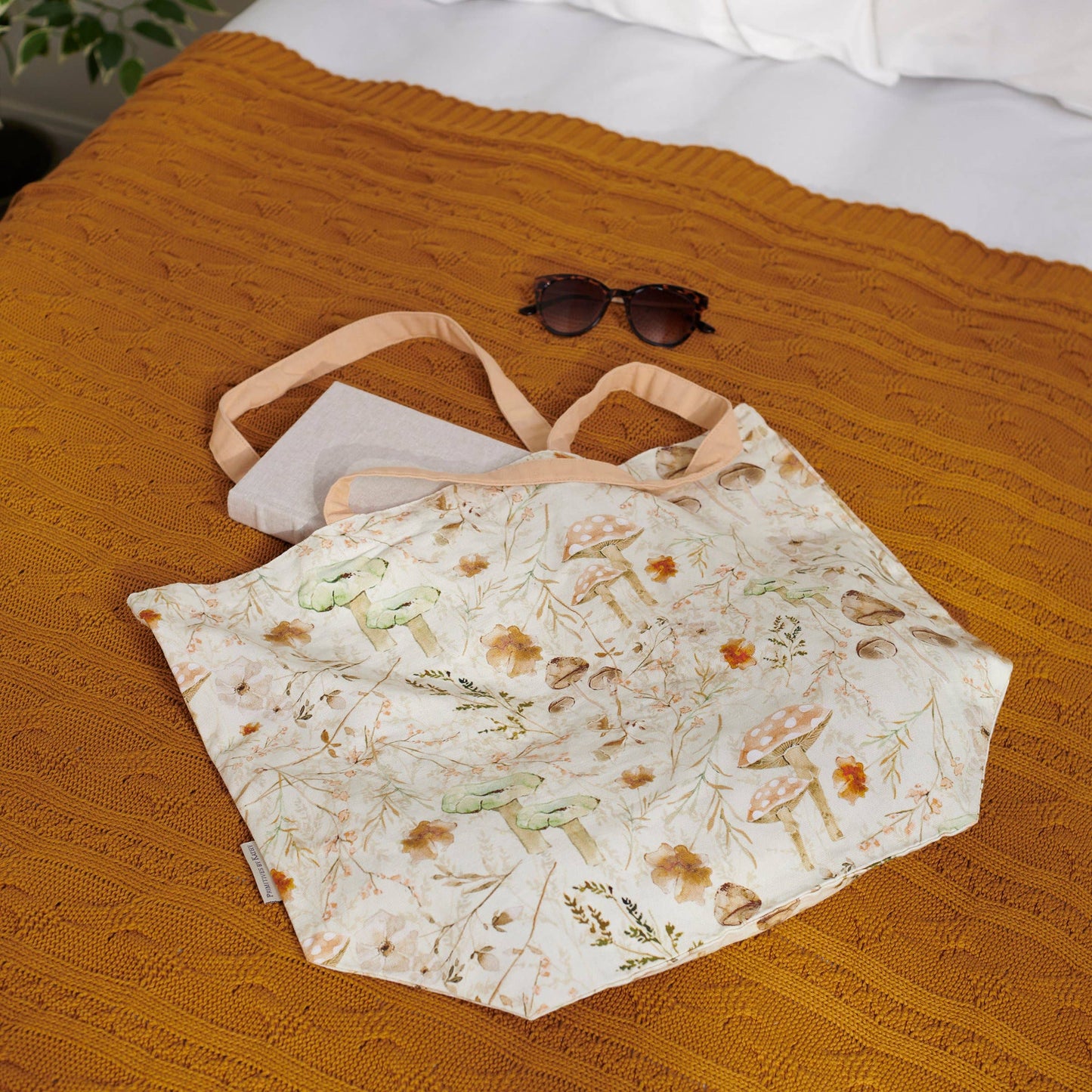 Mushroom Cottage Garden Tote