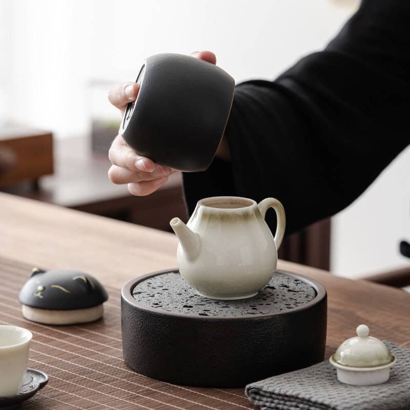 Tea container storage jar - Cat
