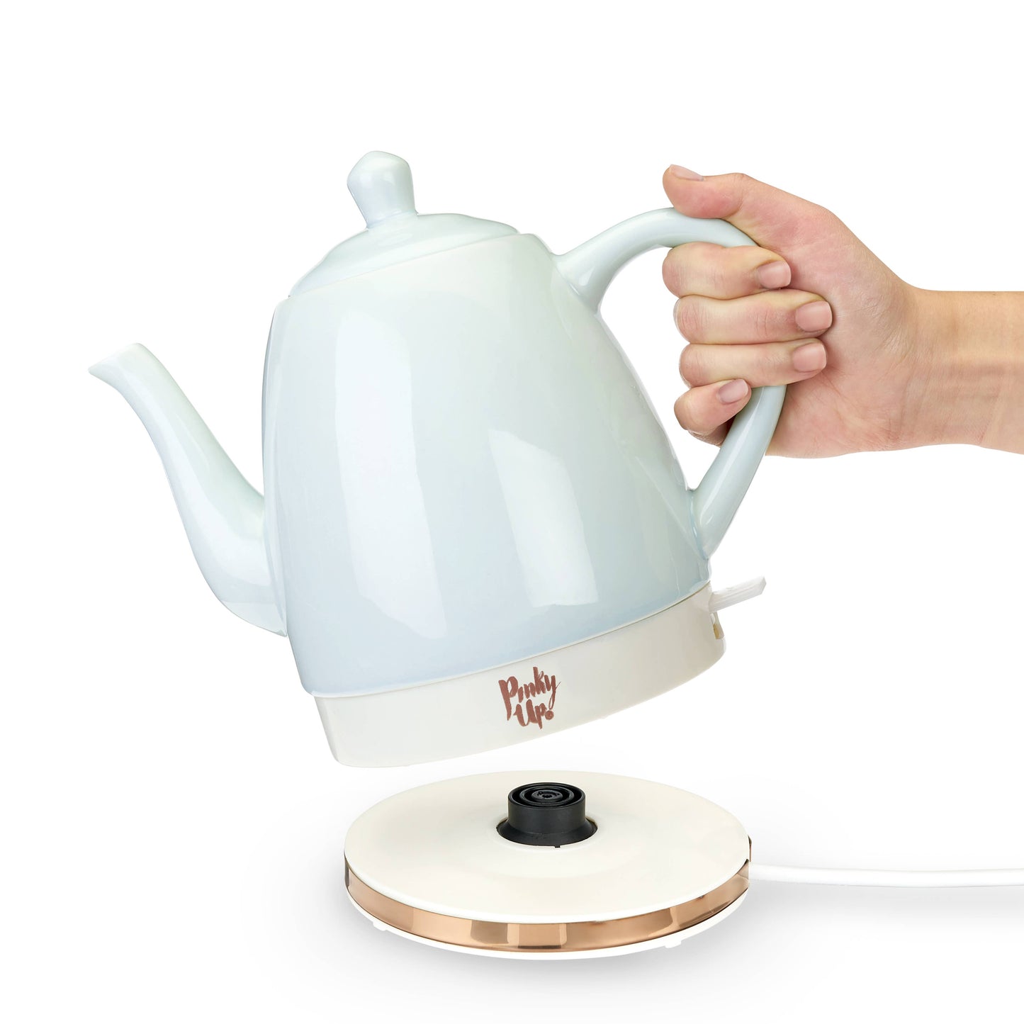 Ceramic Electric Gooseneck Tea Kettle