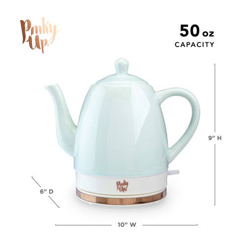 Ceramic Electric Gooseneck Tea Kettle