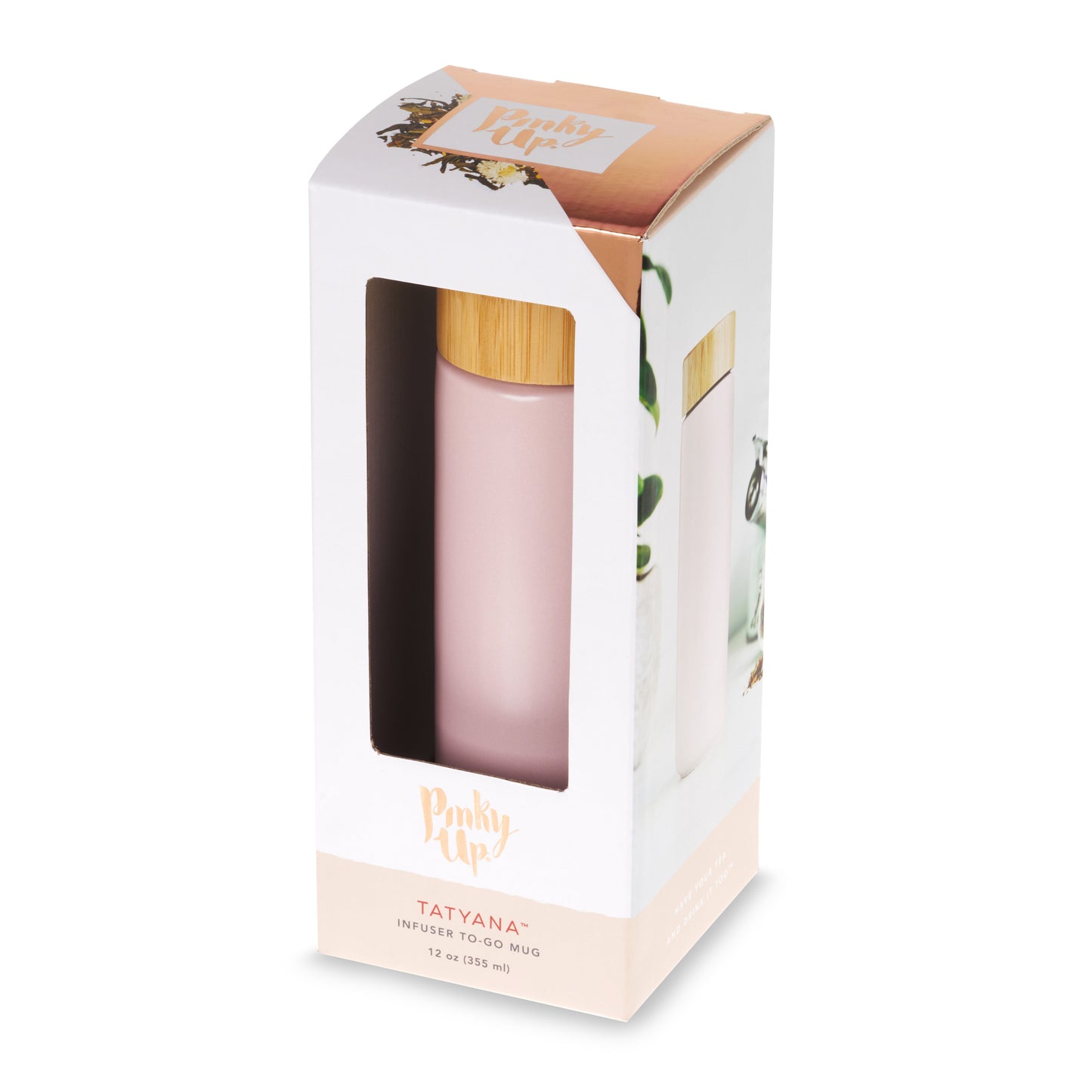 Tatyana Ceramic To-Go Infuser Mug in Lavender