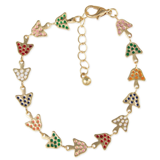 Mushroom Link Bracelet