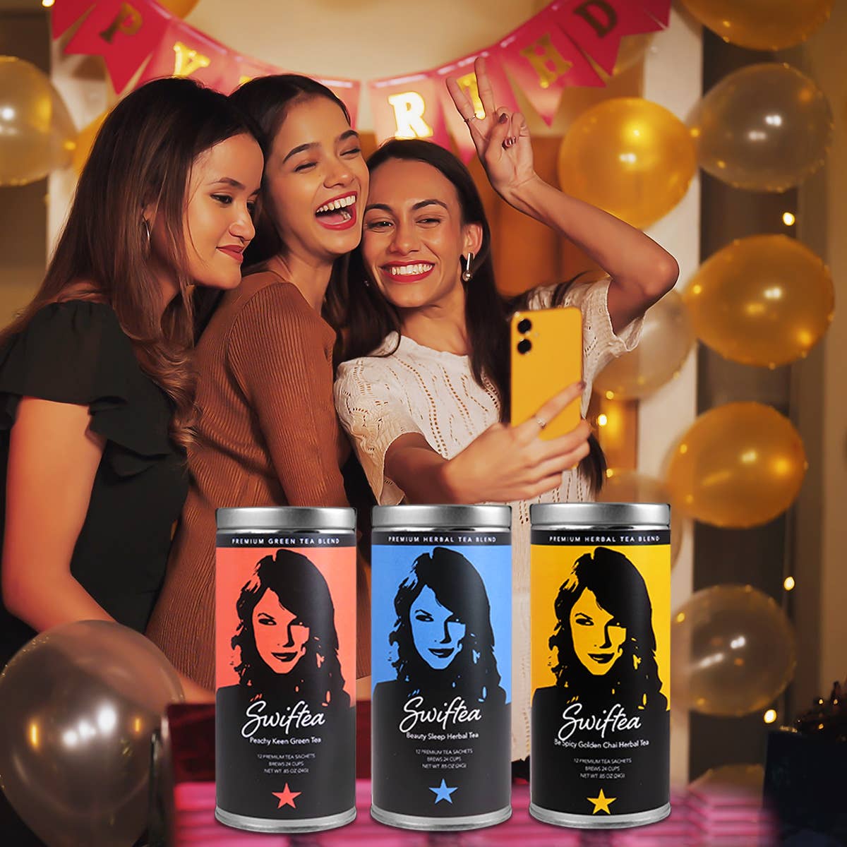 Swiftea Be Spicy Golden Chai Herbal Tea -12 Tea Sachets