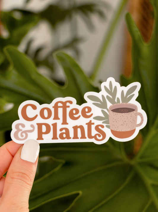 Sticker - Coffee & Plants