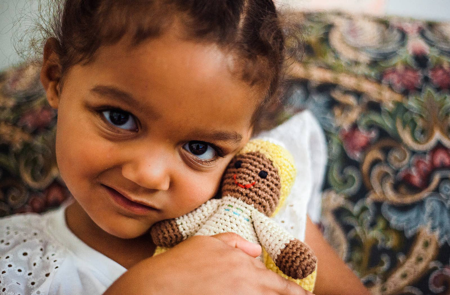 Christmas Angel Rattle in Butter Yellow