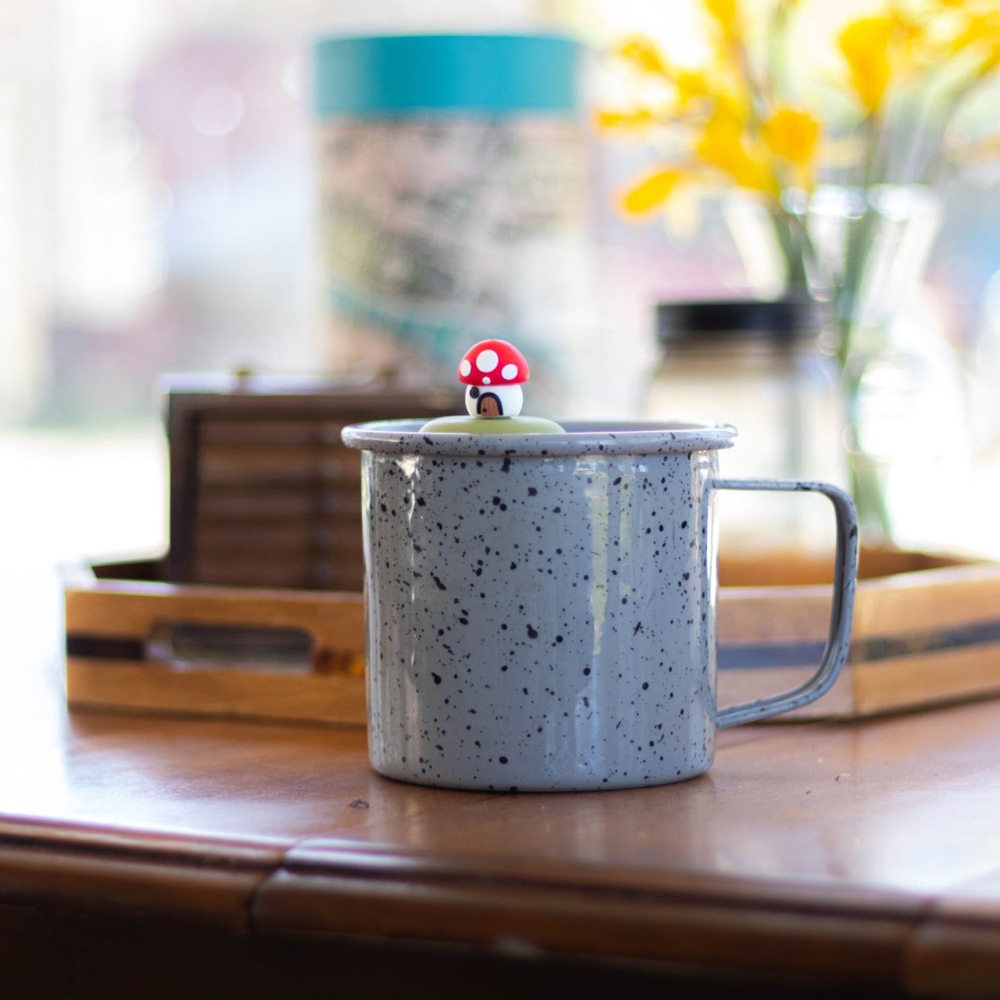 Red Mushroom Cottage Floating Tea Steeper