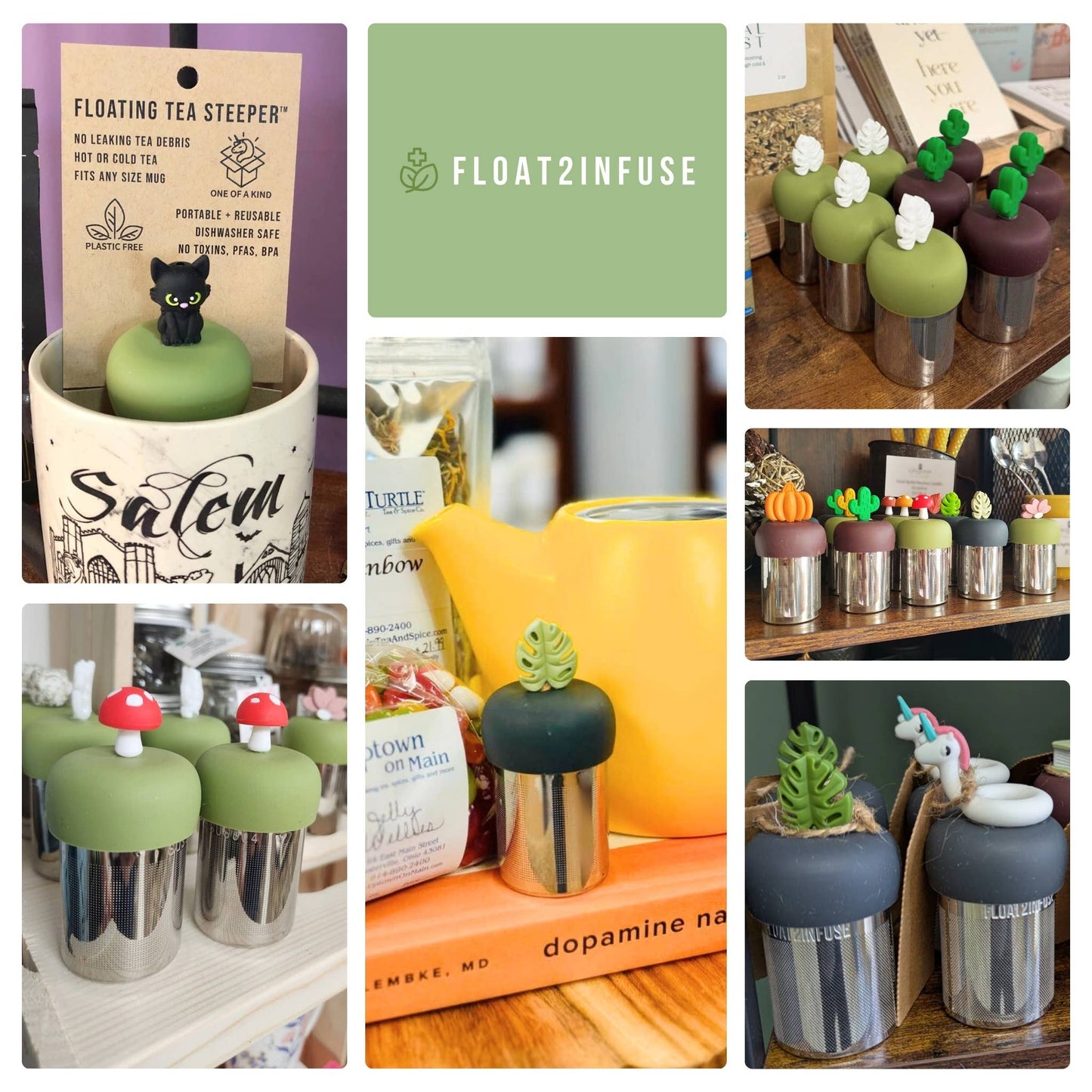 Open Your Mind | Floating Tea Steeper | Green Base | BookTok