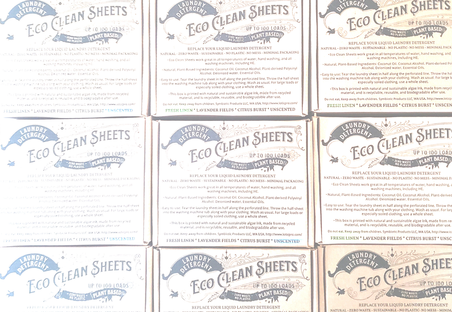 Laundry Detergent Eco Sheets