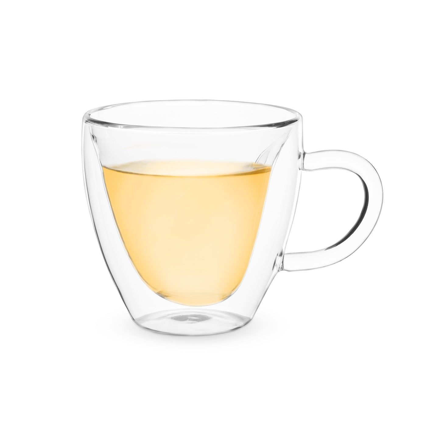 Kendall Heart Double Walled Glass Tea Mug