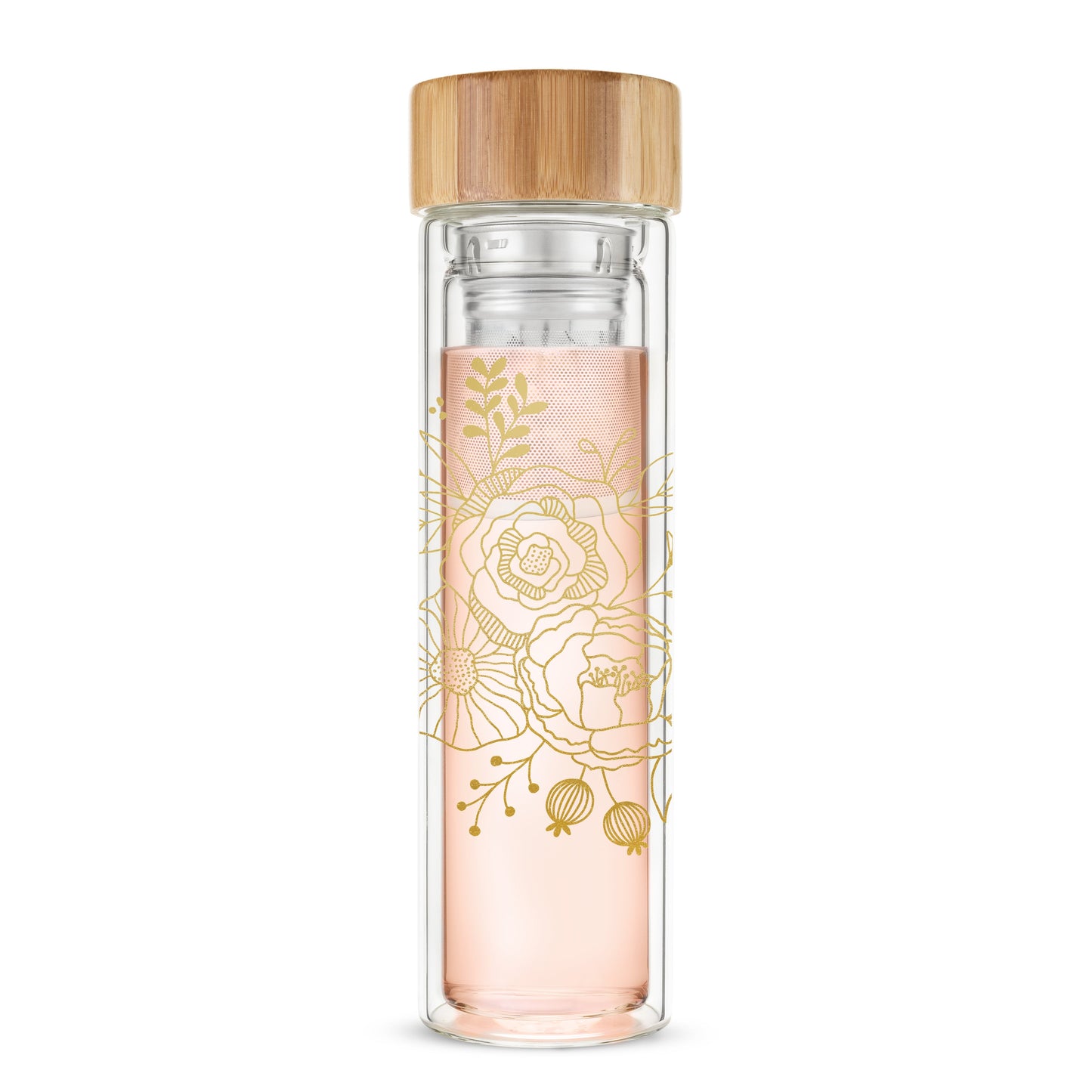 Blair: Bouquet Glass Travel Infuser Mug