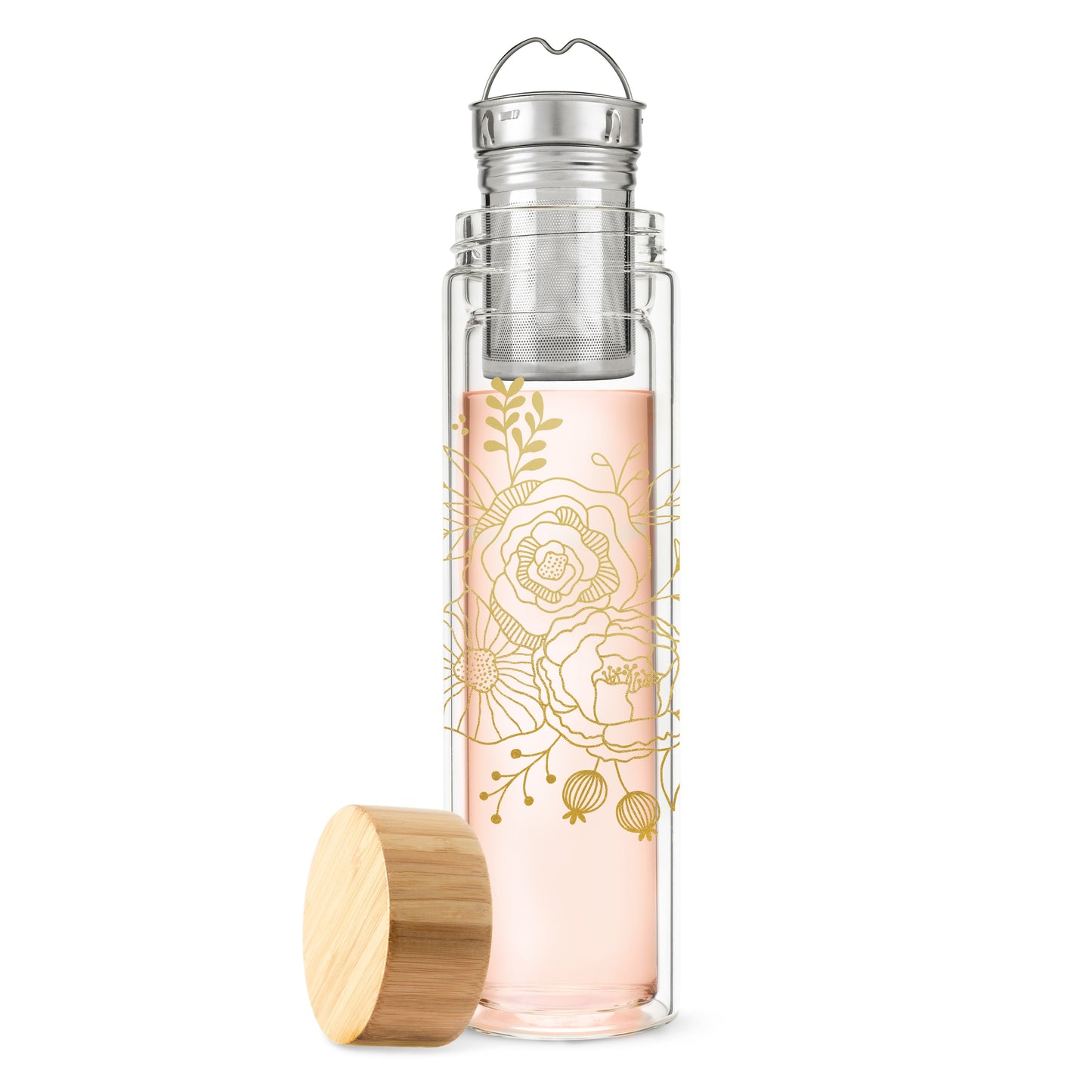 Blair: Bouquet Glass Travel Infuser Mug